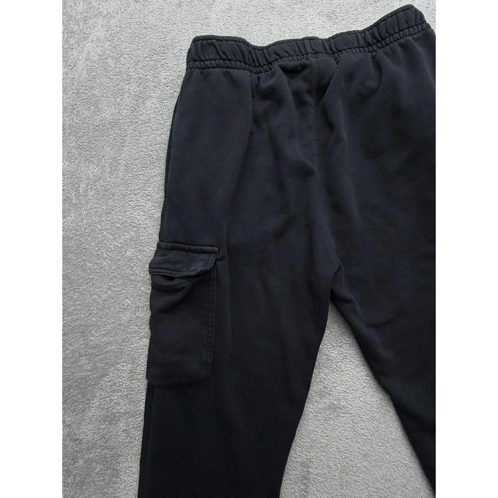 Nike Pants Mens Medium Black Jogger Fleece Cargo Elastic Waist CD3129-010 - Picture 14 of 16